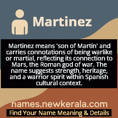 Martinez Name Meaning and Origin