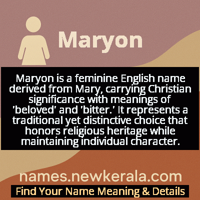 Maryon Name Meaning and Origin