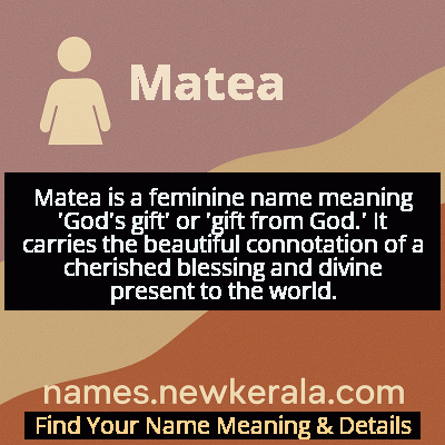 Matea Name Meaning and Origin