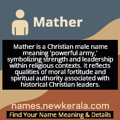 Mather Name Meaning and Origin