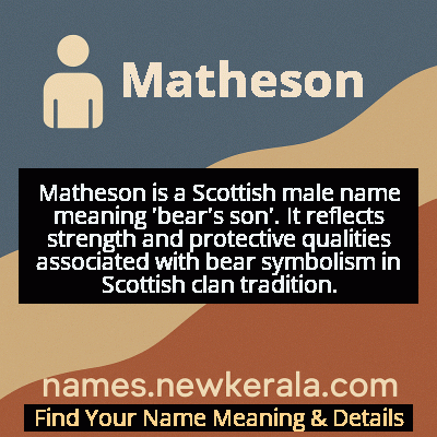 Matheson Name Meaning and Origin
