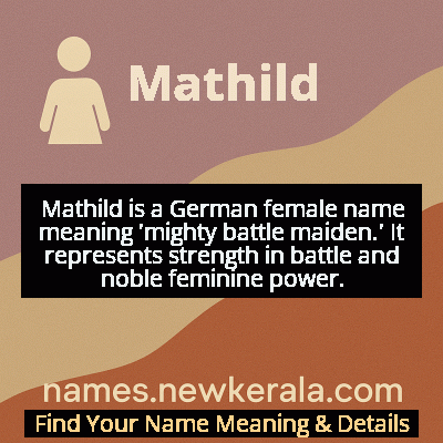 Mathild Name Meaning and Origin