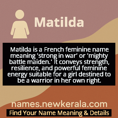 Matilda Name Meaning and Origin