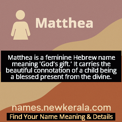 Matthea Name Meaning and Origin
