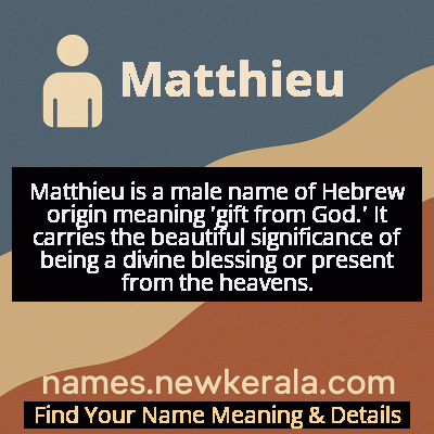 Matthieu Name Meaning and Origin