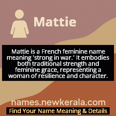 Mattie Name Meaning and Origin