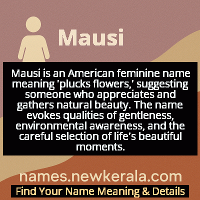 Mausi Name Meaning and Origin