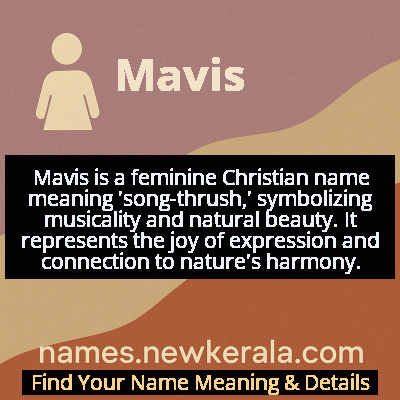 Mavis Name Meaning and Origin