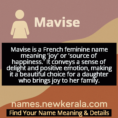 Mavise Name Meaning and Origin