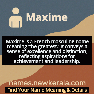 Maxime Name Meaning and Origin