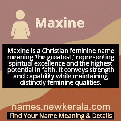 Maxine Name Meaning and Origin