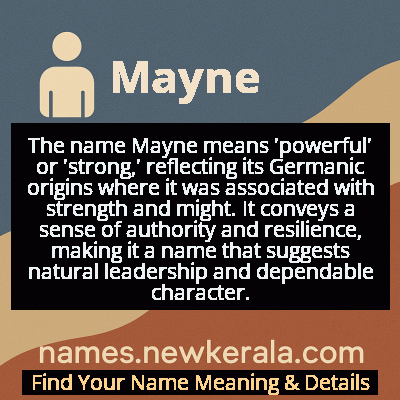 Mayne Name Meaning and Origin