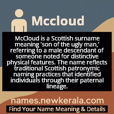 Mccloud Name Meaning and Origin