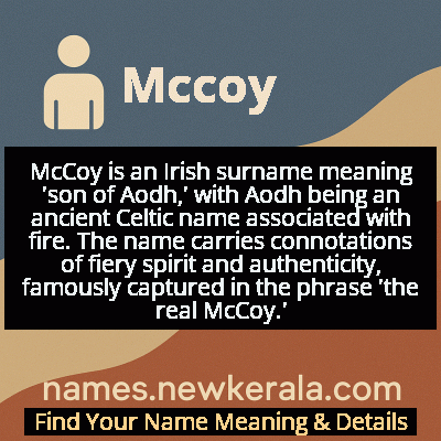 Mccoy Name Meaning and Origin