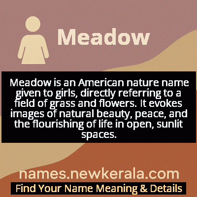 Meadow Name Meaning and Origin