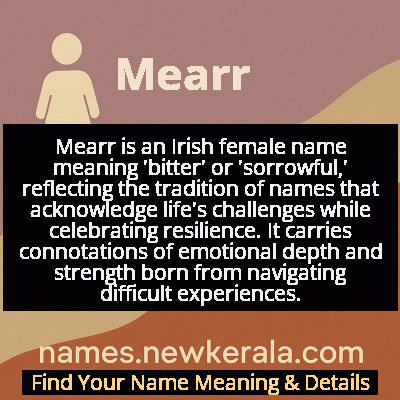 Mearr Name Meaning and Origin