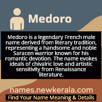 Medoro Name Meaning and Origin