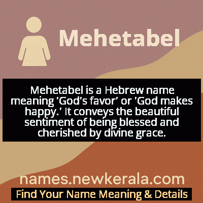 Mehetabel Name Meaning and Origin
