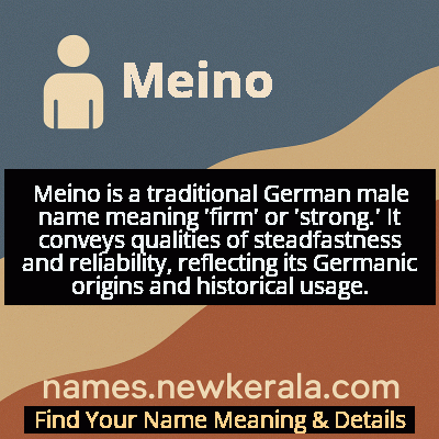 Meino Name Meaning and Origin