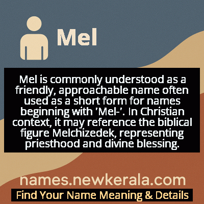 Mel Name Meaning and Origin
