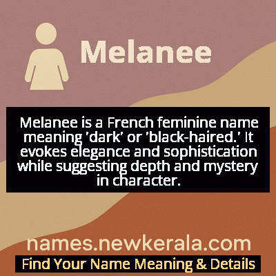 Melanee Name Meaning and Origin