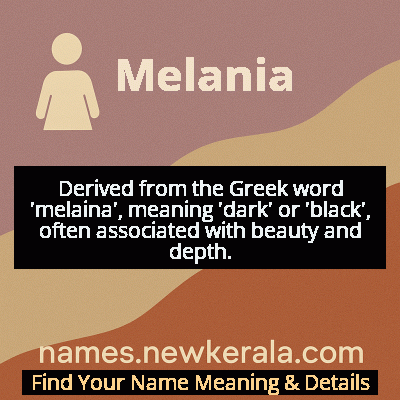 Melania Name Meaning and Origin