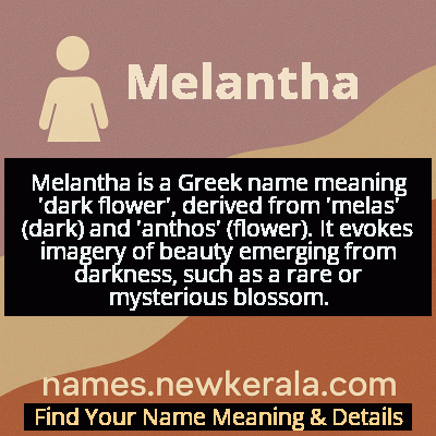 Melantha Name Meaning and Origin