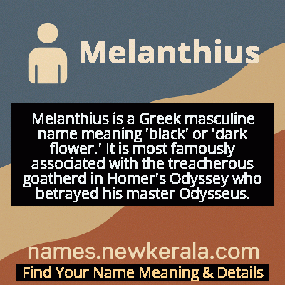 Melanthius Name Meaning and Origin