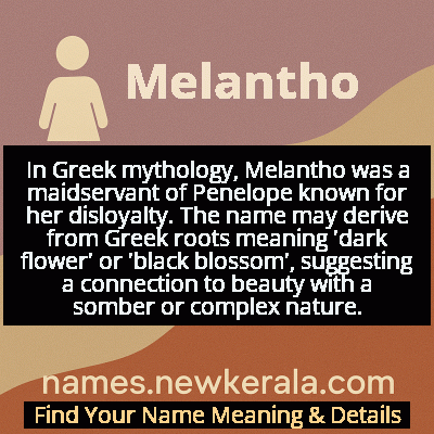 Melantho Name Meaning and Origin