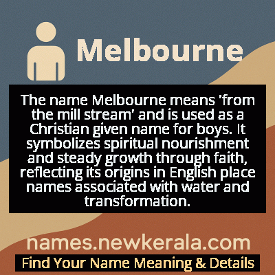 Melbourne Name Meaning and Origin