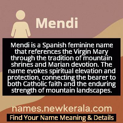 Mendi Name Meaning and Origin