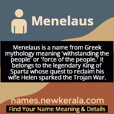 Menelaus Name Meaning and Origin