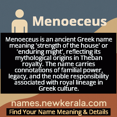 Menoeceus Name Meaning and Origin