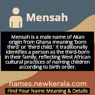 Mensah Name Meaning and Origin
