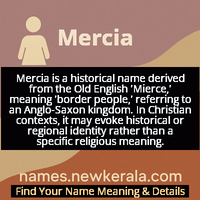 Mercia Name Meaning and Origin