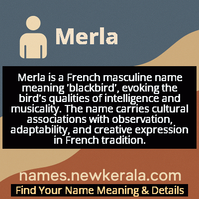 Merla Name Meaning and Origin