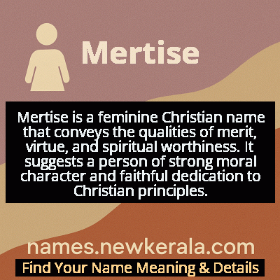 Mertise Name Meaning and Origin