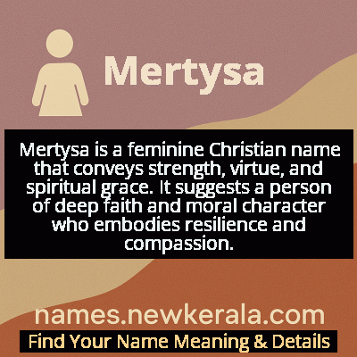 Mertysa Name Meaning and Origin