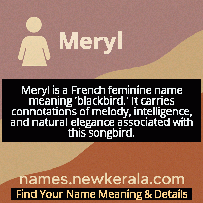 Meryl Name Meaning and Origin