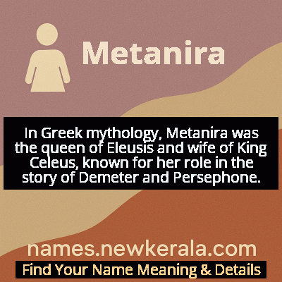 Metanira Name Meaning and Origin