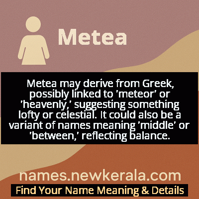 Metea Name Meaning and Origin