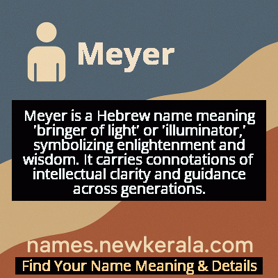 Meyer Name Meaning and Origin