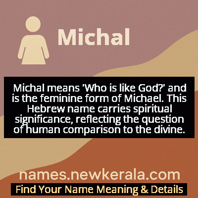 Michal Name Meaning and Origin