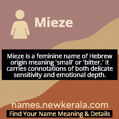 Mieze Name Meaning and Origin