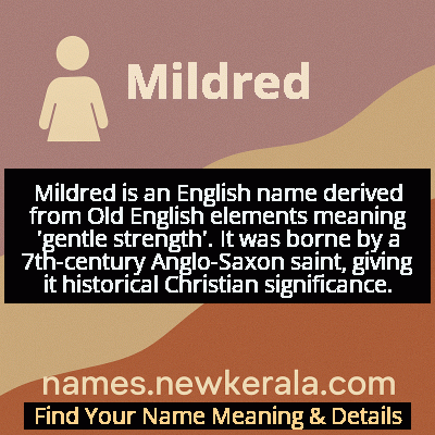 Mildred Name Meaning and Origin