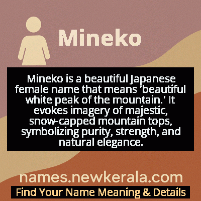 Mineko Name Meaning and Origin