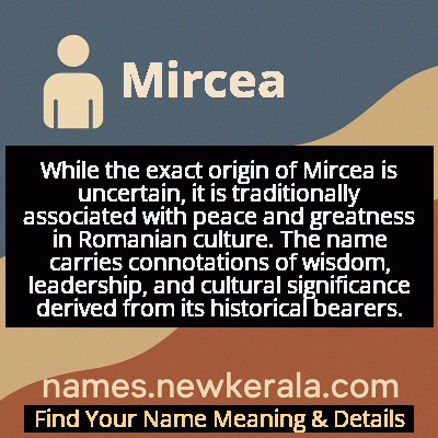 Mircea Name Meaning and Origin