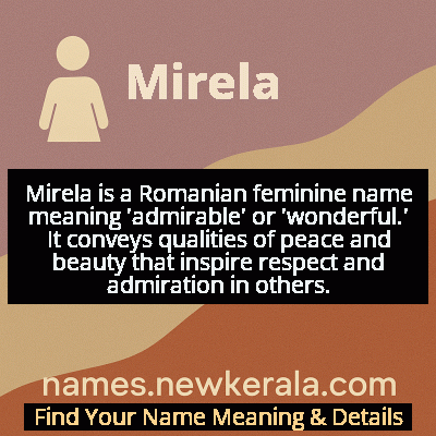 Mirela Name Meaning and Origin
