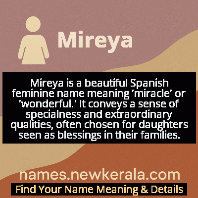 Mireya Name Meaning and Origin