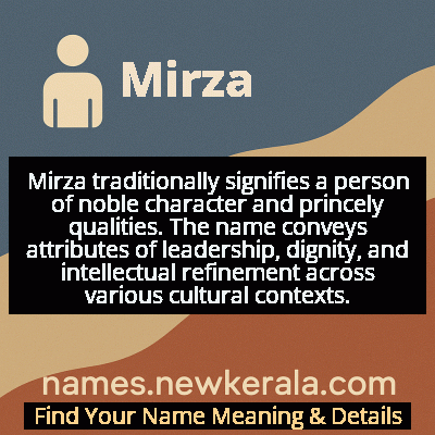 Mirza Name Meaning and Origin